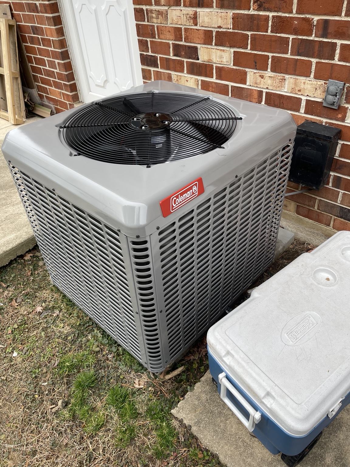 Coleman outdoor condenser installation