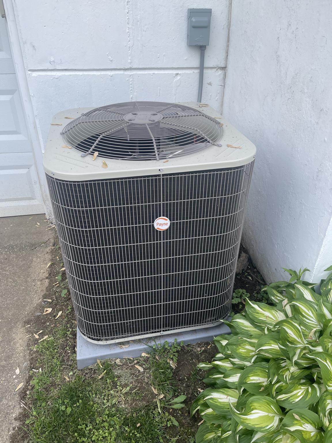 Payne outdoor condenser installation
